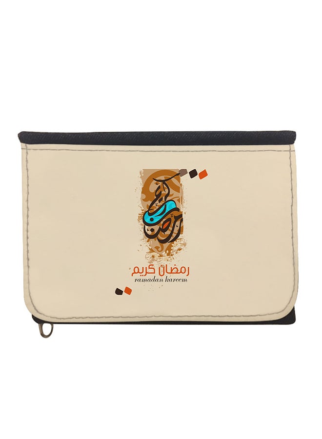 Ramadan Kareem Bi-Fold Wallet Beige